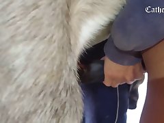 Back To His Huge Red Cock